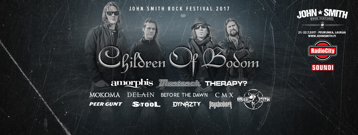 Laukaan John Smith Rock Festival kaappasi esiintyjäksi Children Of Bodomin  – 