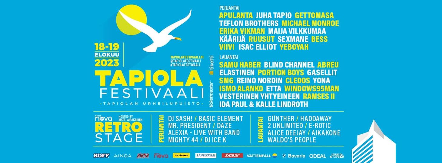 Kuvien perusteella Tapiola Festivaalin tunnelma vaikuttaa olevan